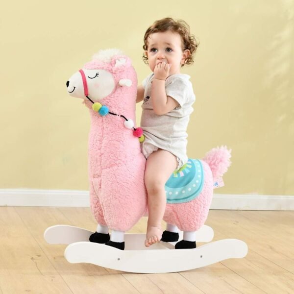 Labebe Pink Lama Rocker for Toddlers age 1 to 3 years - Maya Toys