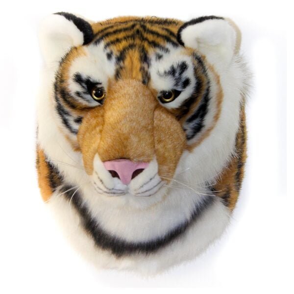 Wall Mounted Tiger Head - Faux Taxidermy Animal Head for Decor - Image 2