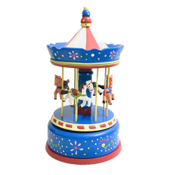 wooden musical carousel for babies
