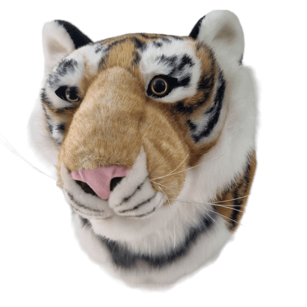 Wall Mounted Tiger Head - Faux Taxidermy Animal Head for Decor - Image 4