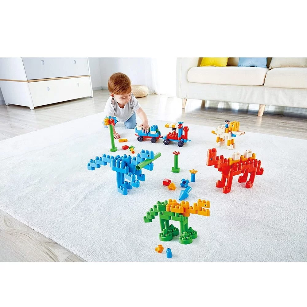PolyM Dinosaur Paradise Kit Building Blocks (200 Piece) - Image 3