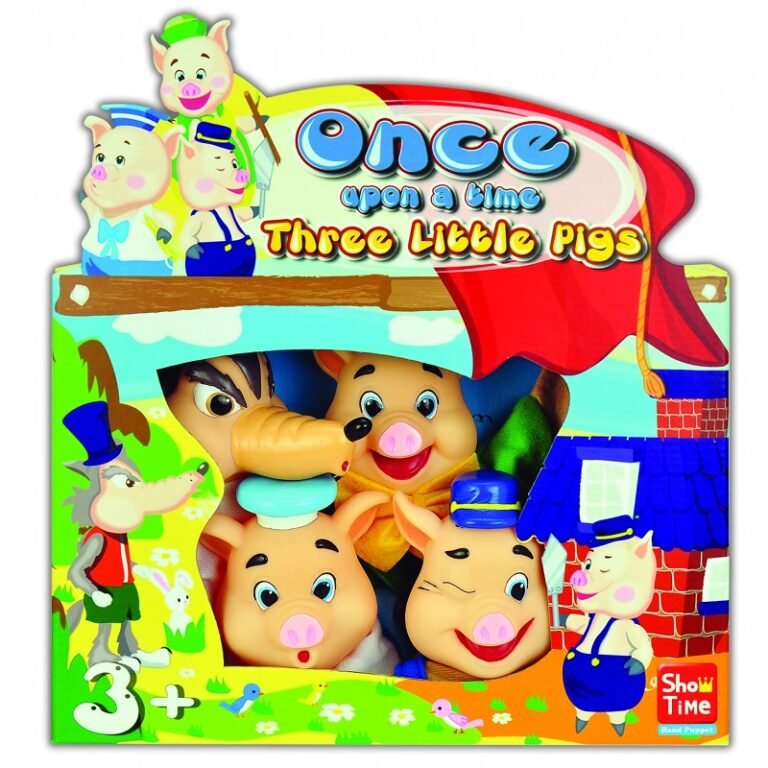 3 little pigs play set