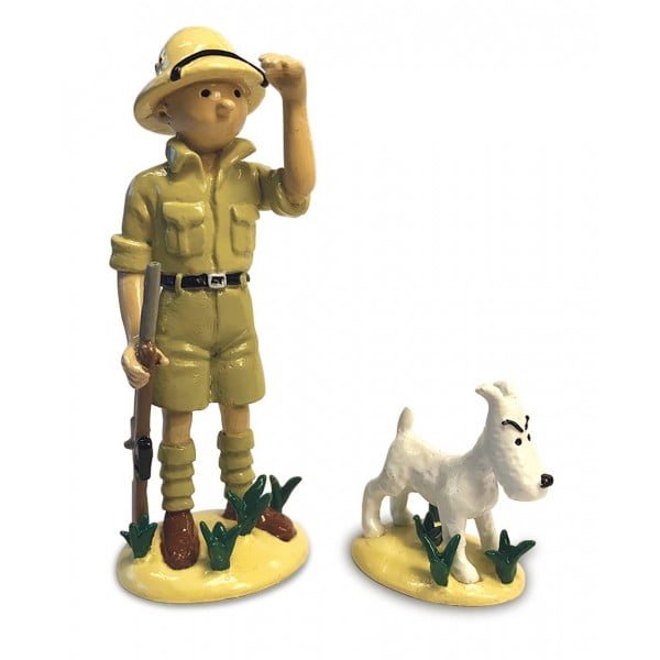 tintin and snowy figurines