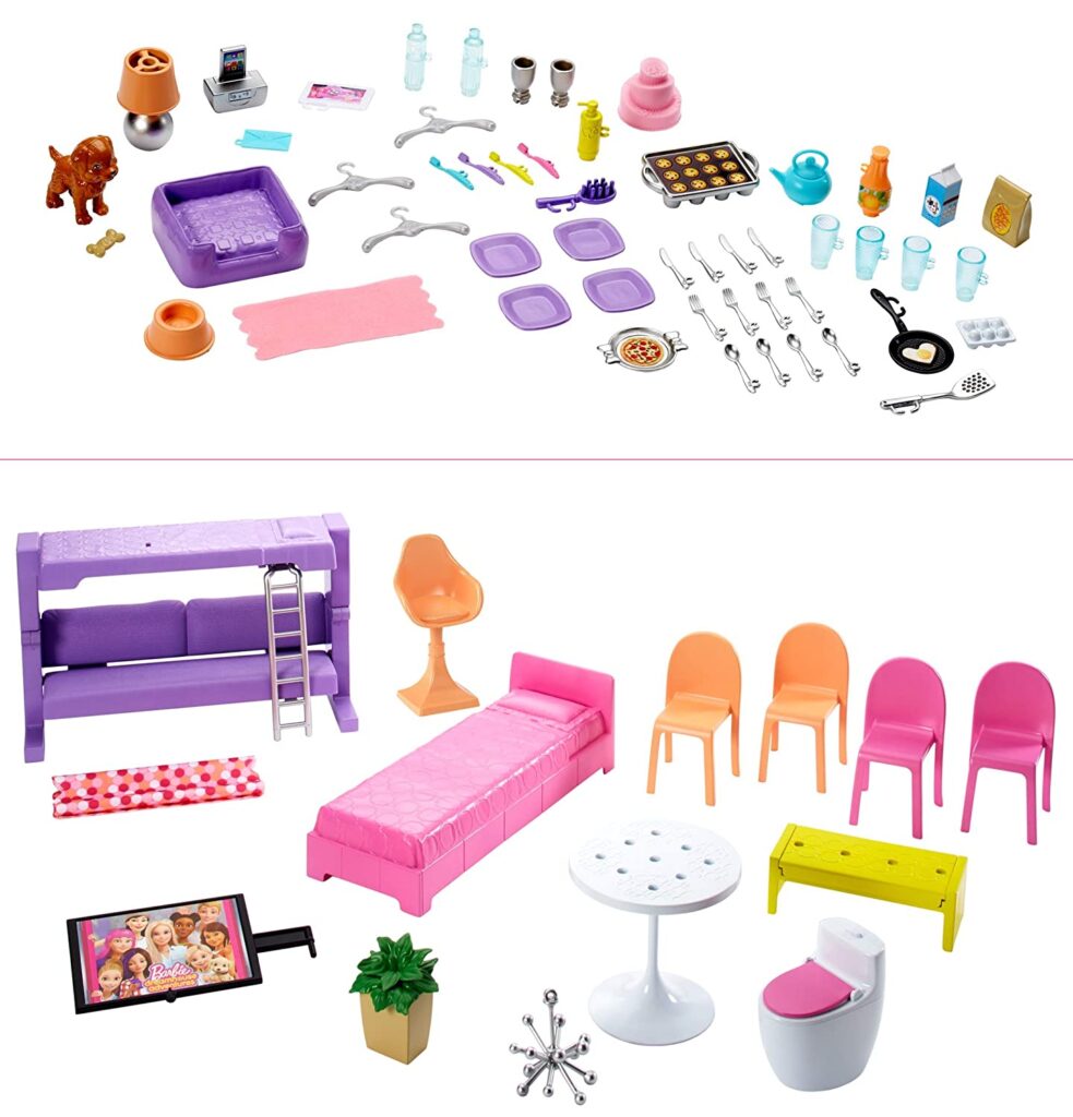 Barbie Dream House Doll house with Pool, Slide & Elevator - Maya Toys