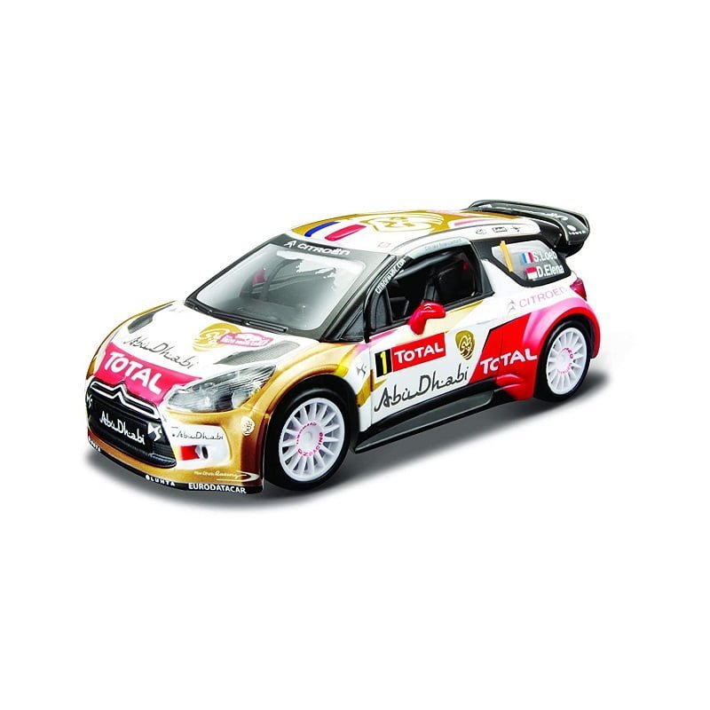 Modellino auto completo di custodia mod Citroen Total World Rally Team  Sebastien Loeb 2012 in scala