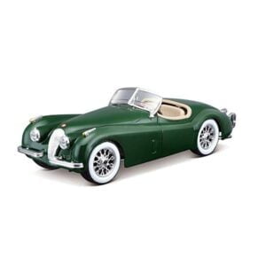 Bburago 1/24 Scale Jaguar XK 120 Roadster (1951) Diecast Car Model for Collectors (with Acrylic Case)