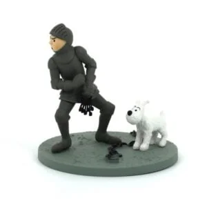 Tintin Box Scene Figure - Tintin in Armour with Snowy
