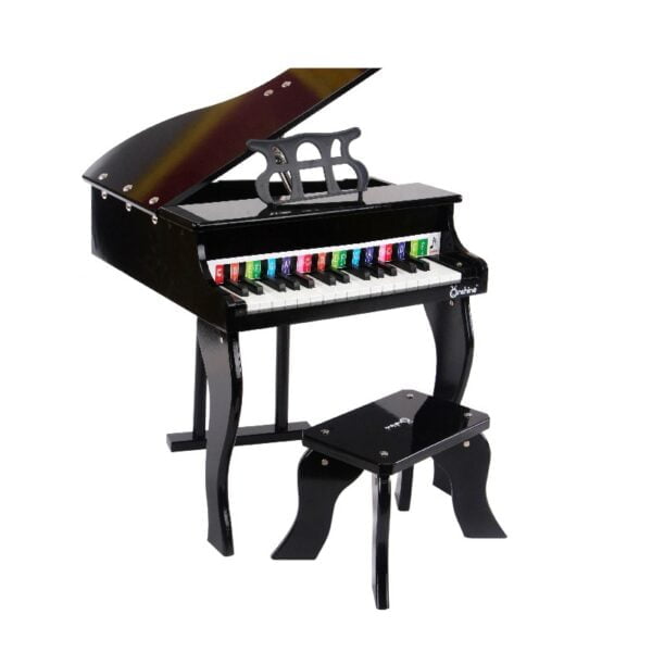 Onshine Beautiful Wooden Grand Piano for Age 3+ Years (White) - Image 4