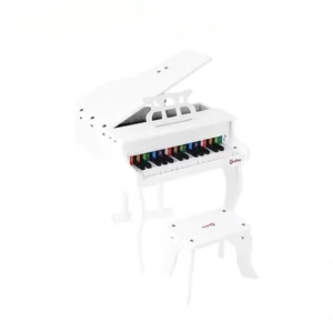 Onshine Beautiful Wooden Grand Piano for Age 3+ Years (White)
