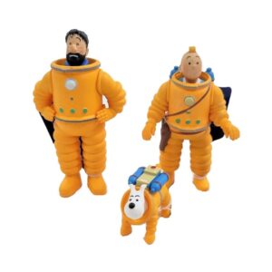 PVC Figurine Combo - Tintin, Haddock & Snowy Cosmonaut (Set of 3)