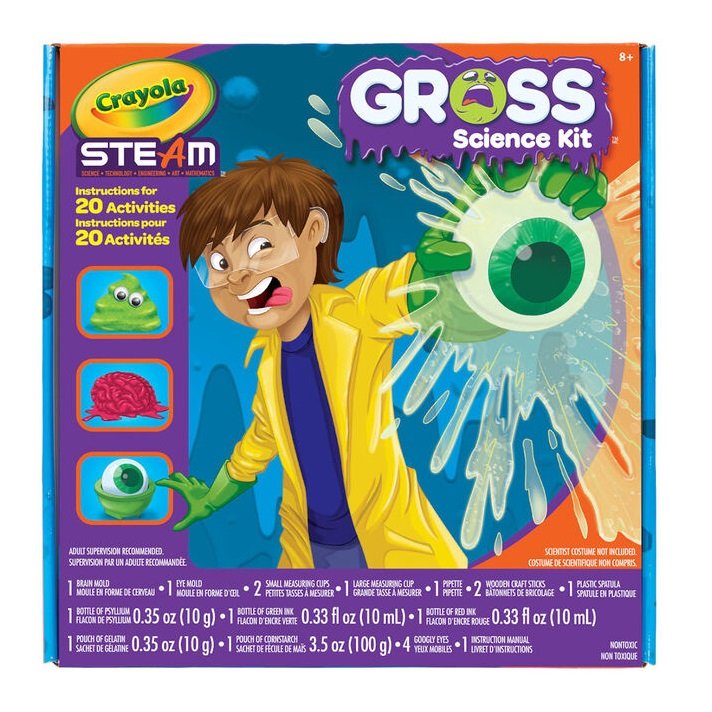 Crayola Steam Gross Lab & Science Kit for Age 7+ Years