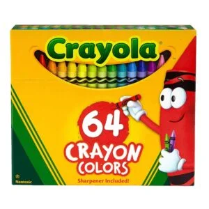 Crayola 64 Crayon Box for Age 3+ Years, Gift, Color, Art and Craft