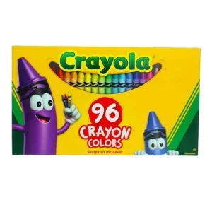 Crayola 96 Crayon Box for kids age 3+ years