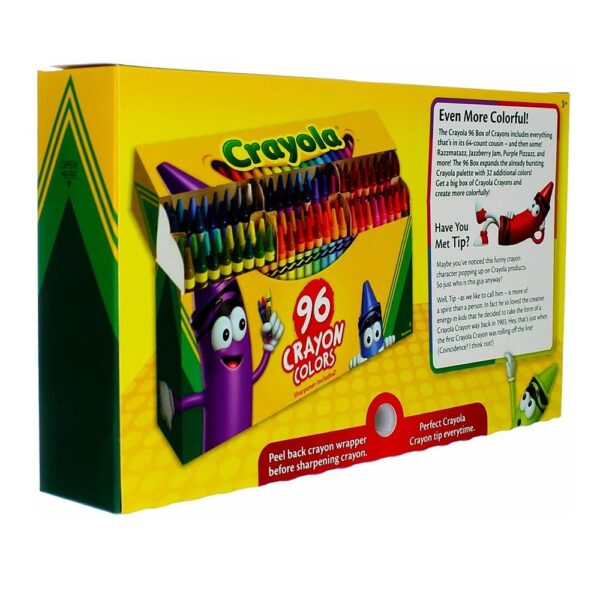 Crayola 96 Crayon Box For Kids Age 3+ Years - Maya Toys