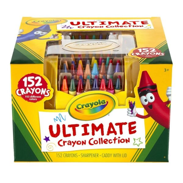 Crayola 152 Ultimate Crayon Box with holder & sharpner - Maya Toys