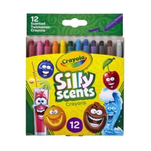 Crayola 12 Silly Scents Twistable Crayons for age 3+ years (infused with flavourful scents)