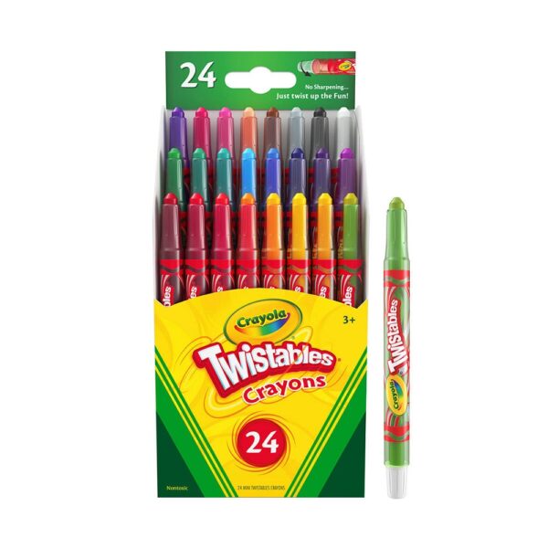 Crayola 24 Mini Twistable Crayons Fun Effects for age 3+ years