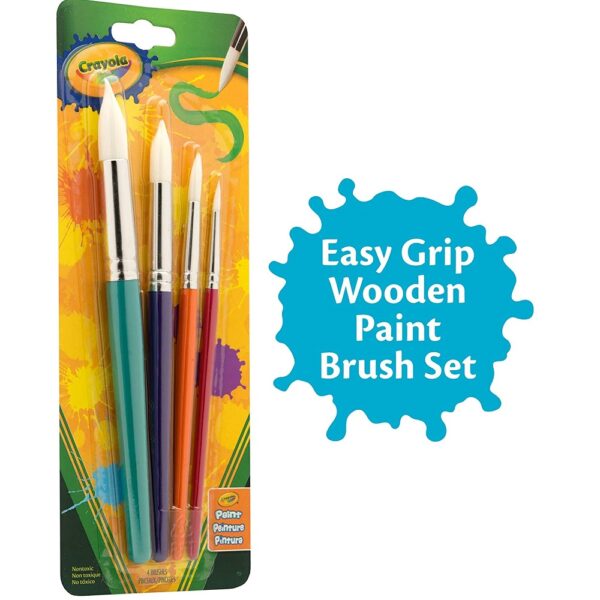Crayola Big Paint Brushes (4 Count round) - Image 4