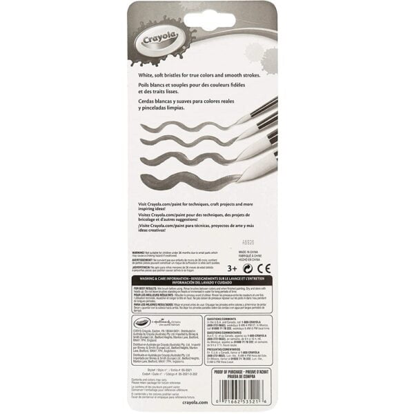 Crayola Big Paint Brushes (4 Count round) - Image 6