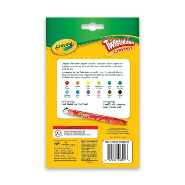 Crayola 12 Twistable Crayons (Large) for age 3+ years - Image 3