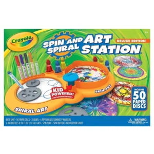 Crayola Spin Art Station for age 6+ years, art and craft kit for kids