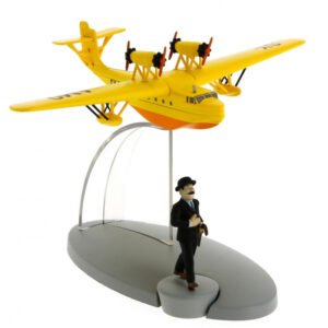Tintin Plane #25 Yellow Seaplane with Thompson (SY-AMO)