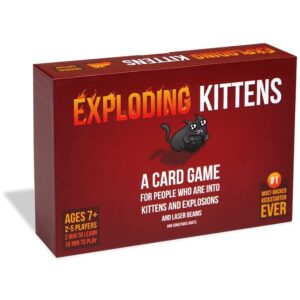 Exploding Kittens - A Russian Roulette Card Game, Easy Family-Friendly Party Games (2-5 players) over 10 Million Copies Sold