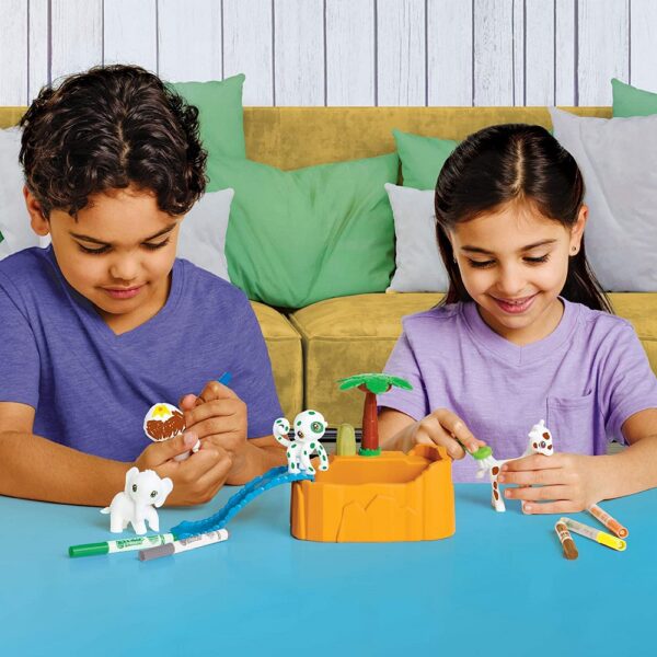 Crayola Scribble Scrubbie Safari Animals Tub Set for Age 3-6 Years - Image 2