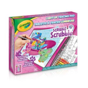 Crayola Scribble Scrubbie Pets Light-Up Tracing Pad for Age 6+ Years