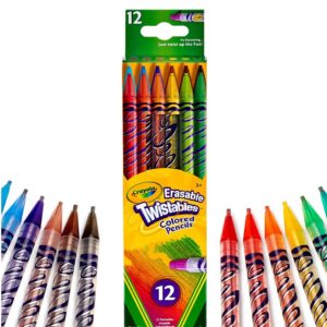 Crayola 12 Twistable Erasable Colored Pencil