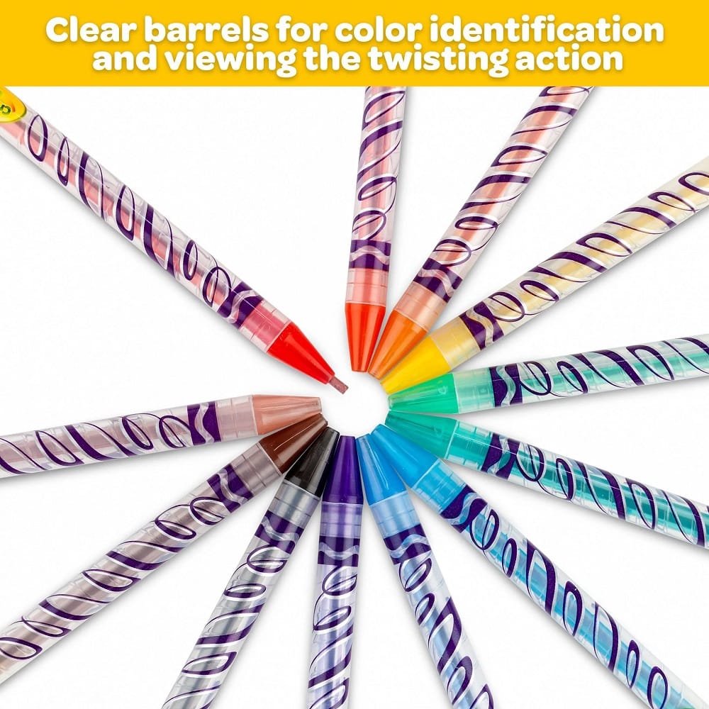 Crayola 24 Twistable Coloured Pencils for Age 5+ years - Image 5