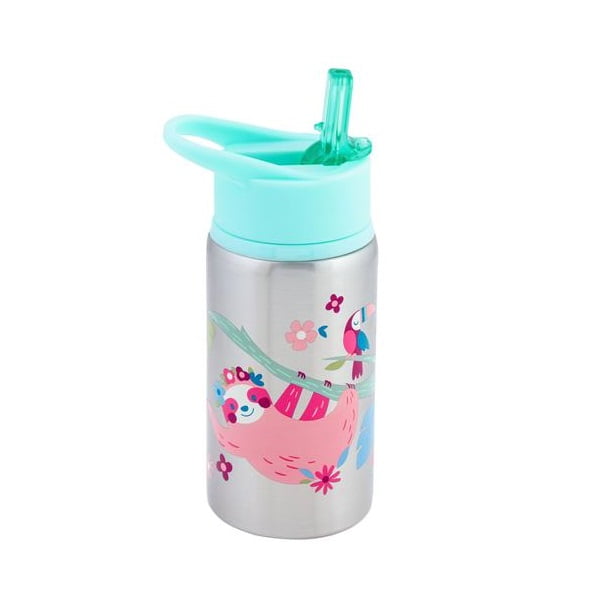 Stephen Joseph Stainless Steel Water Bottle - Sloth - Maya Toys