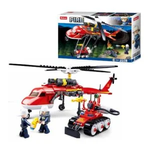 Sluban Fire Helicopter Building Blocks (325 Pcs) for Age 8+ years