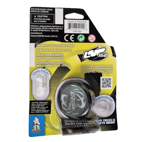 Yoyofactory Loop 360 Yoyo Black (Responsive Yoyo for Beginner & Intermediate) - Image 3