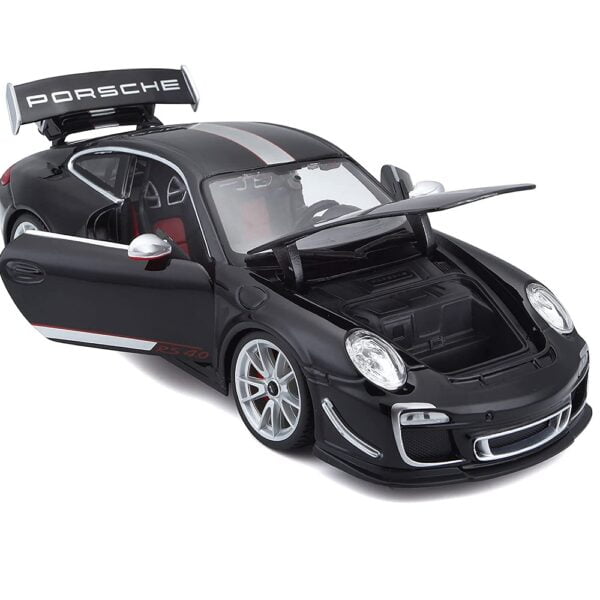 Bburago 1/18 Scale Porsche 911 GT3 RS 4.0 Diecast Car Model for Collectors 14+ (Black) - Image 2
