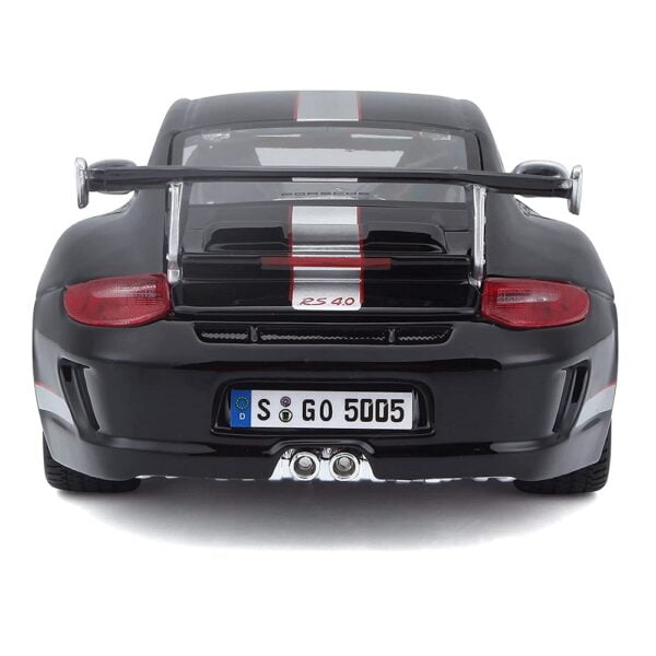 Bburago 1/18 Scale Porsche 911 GT3 RS 4.0 Diecast Car Model for Collectors 14+ (Black) - Image 4