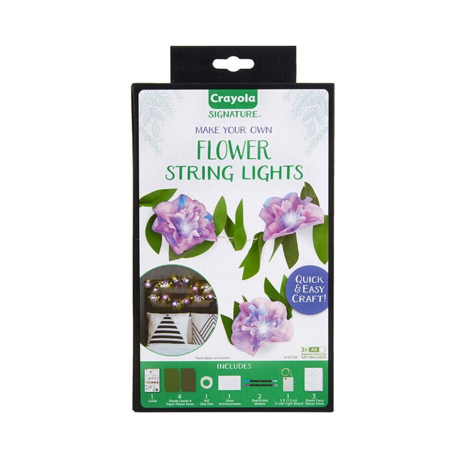 Crayola Signature DIY Strings Lights Craft Kit for Age 14-99 Years