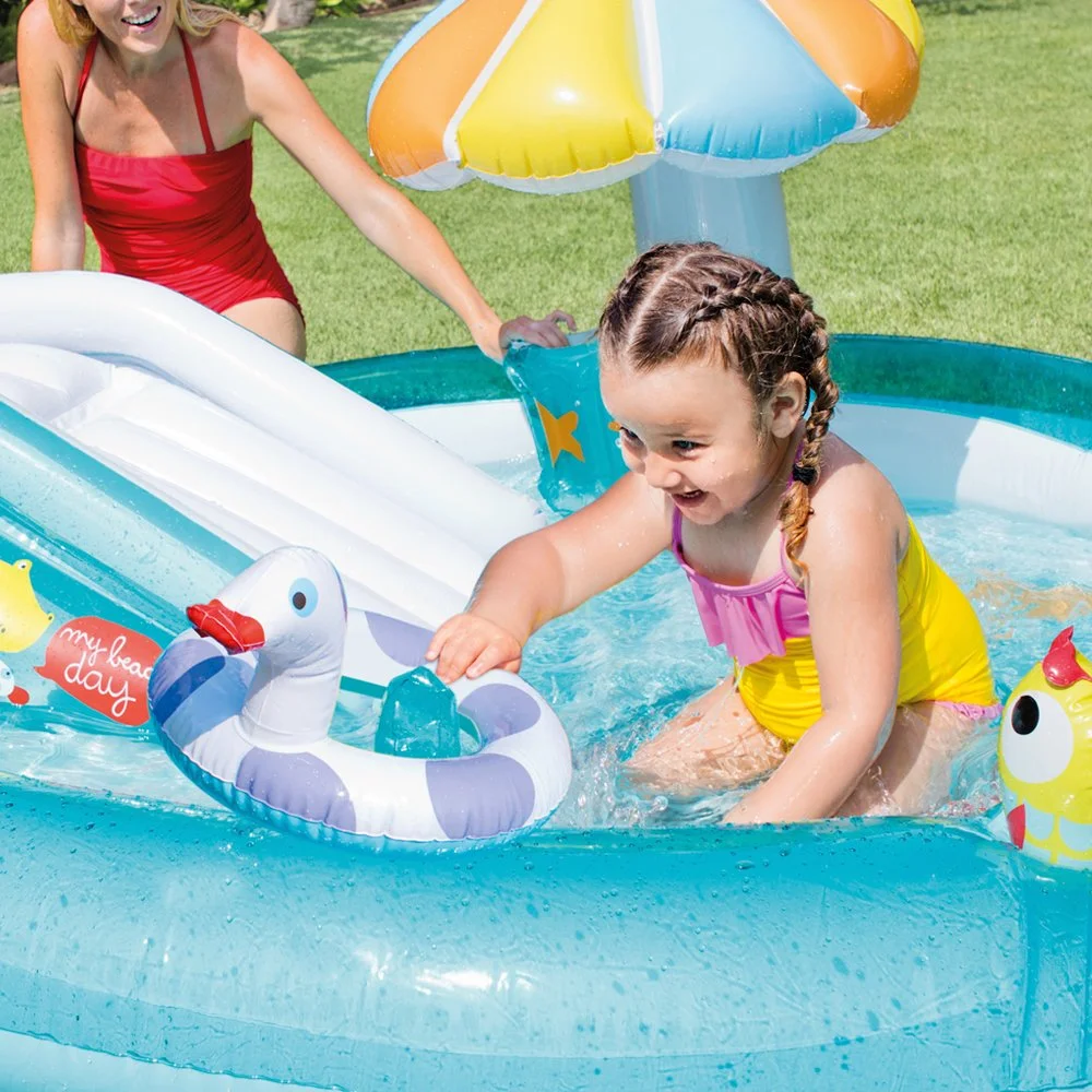 Intex 57129NP Gator Play Centre (Blue) Swimming Pool - Image 3