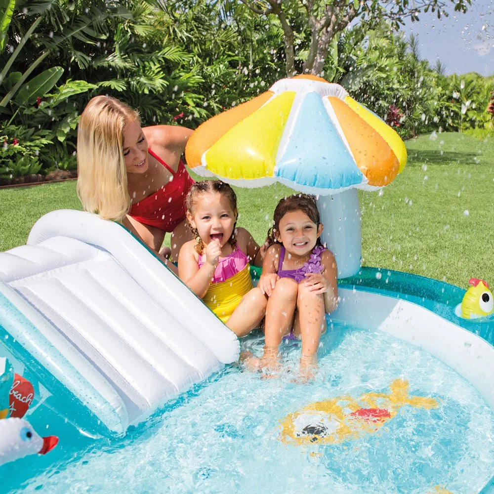 Intex 57129NP Gator Play Centre (Blue) Swimming Pool - Image 4