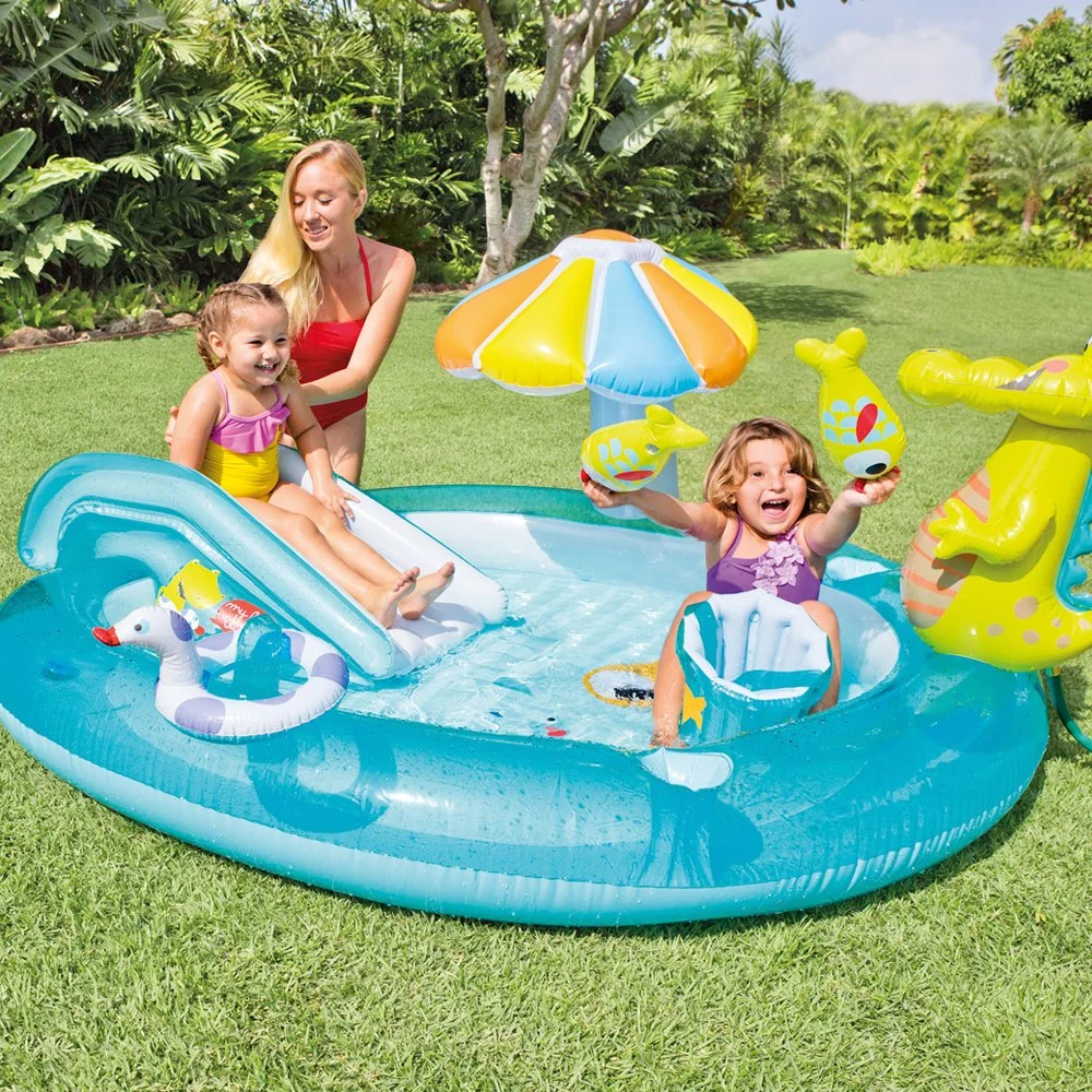 Intex 57129NP Gator Play Centre (Blue) Swimming Pool - Image 6