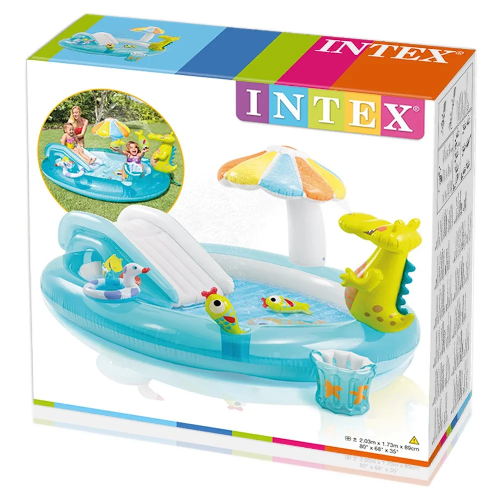 Intex 57129NP Gator Play Centre (Blue) Swimming Pool - Image 5