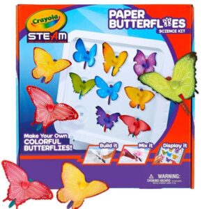 Crayola Paper Butterfly Science Kit, STEAM Toy for Ages 7, 8, 9, 10