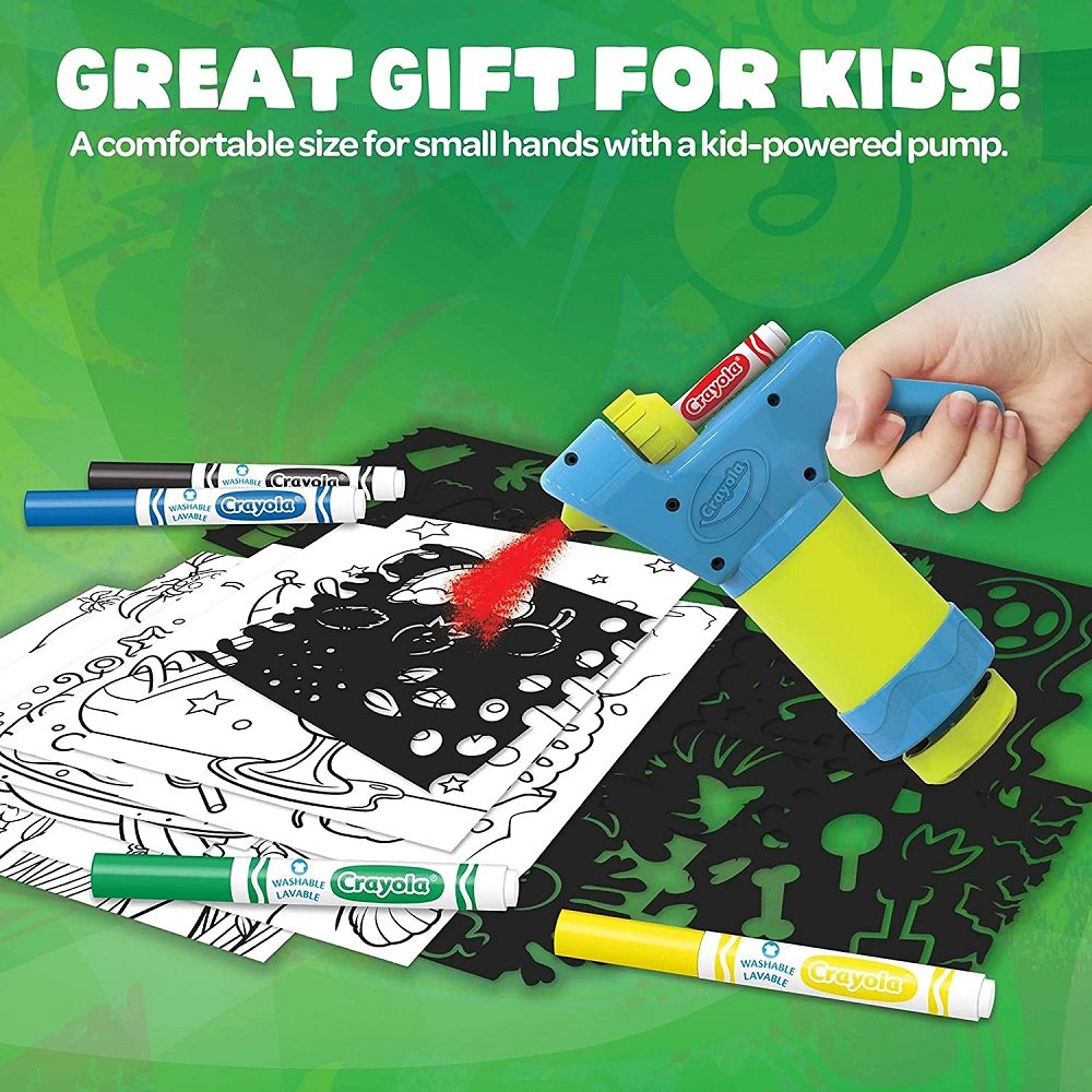 Crayola Mini Marker Sprayer, Marker Airbrush Kit, Gift for Kids, 7