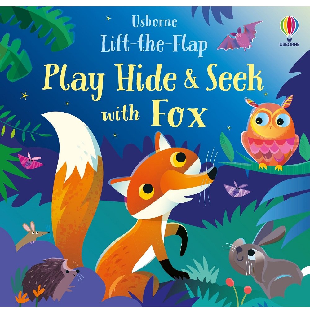 Lift the Flap - Play Hide & Seek with Fox by Usborne (Hardcover) for Age 2+ Years