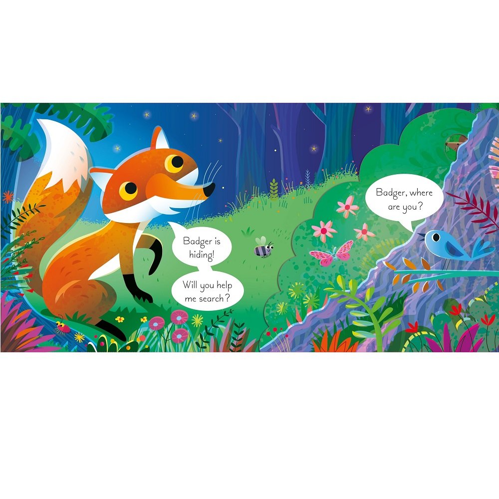 Lift the Flap - Play Hide & Seek with Fox by Usborne (Hardcover) for Age 2+ Years - Image 2