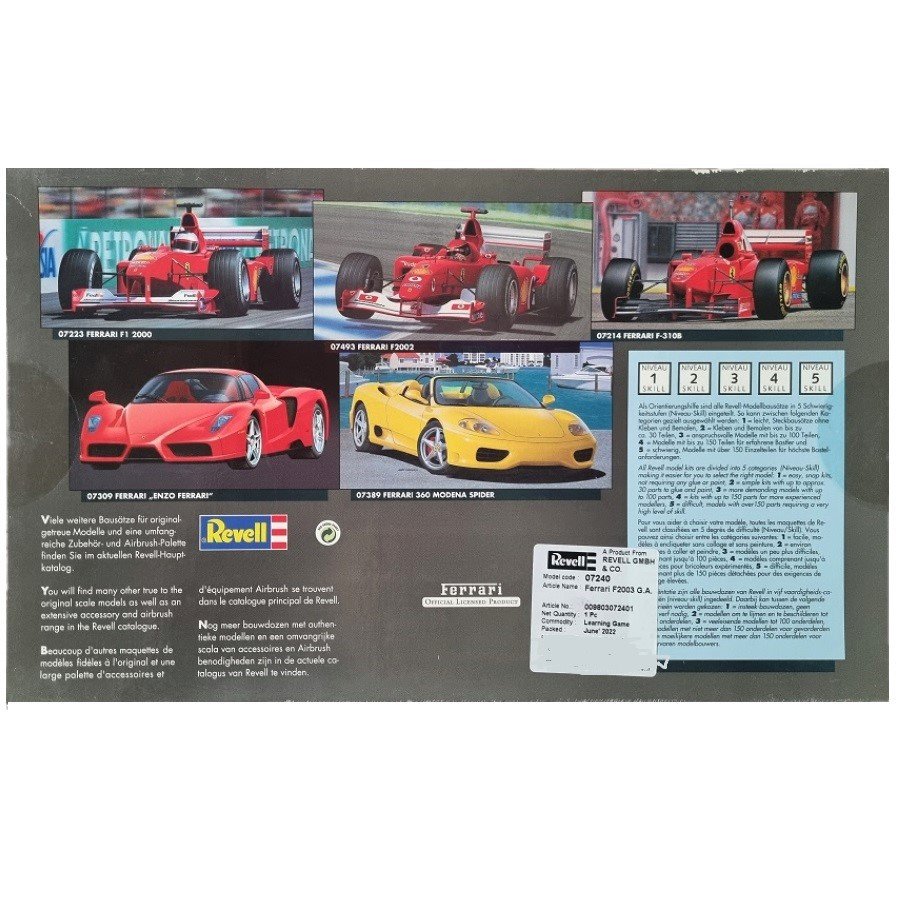 Ferrari GTO 1:24 Revell plastic scale model cars kit