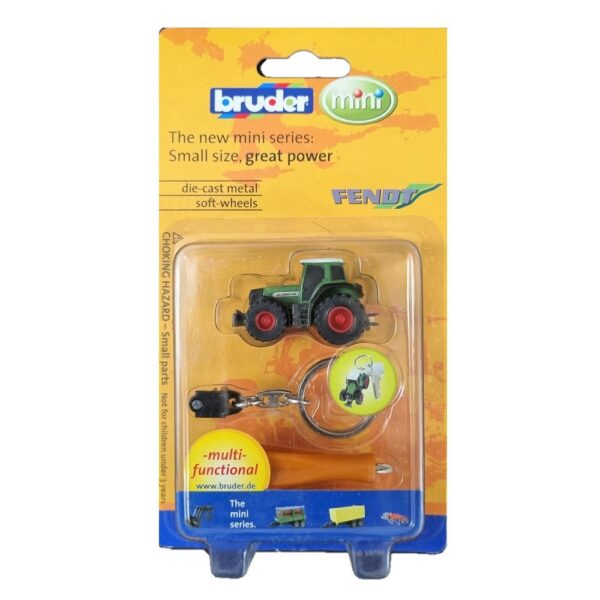 Bruder Mini Diecast Fendt Favorit 930 with Keyring and Screwdriver