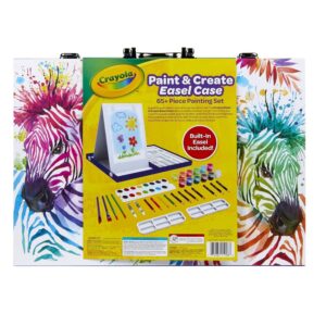 Crayola Table Top Easel & Paint Set, 65+ Pieces, Gift for Kids for Age 5+ Years