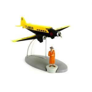 Tintin Plane #20 Air France Plane The Broken Ear with Ramon Figure