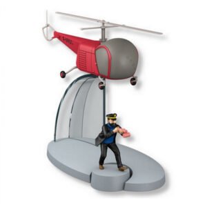 Tintin Plane #36 Bordurian Agents Helicopter with Haddock Figure
